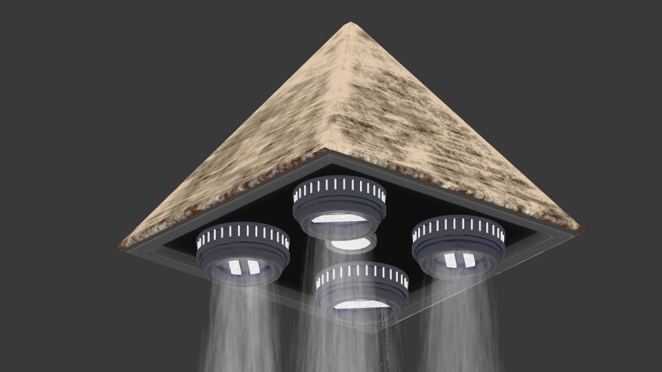 Game / Animation Ready Pyramid Spacecraft preview image 1